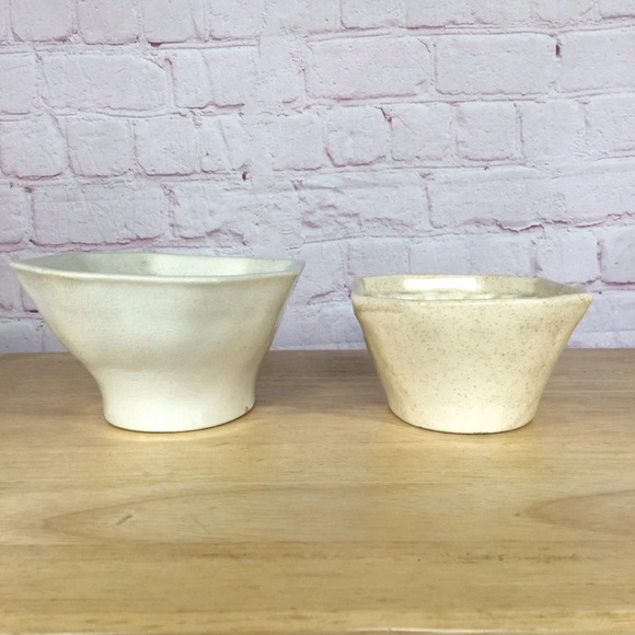 Vintage Stoneware Grape Design Pudding Molds - Set of 2 - Picture 5 of 8